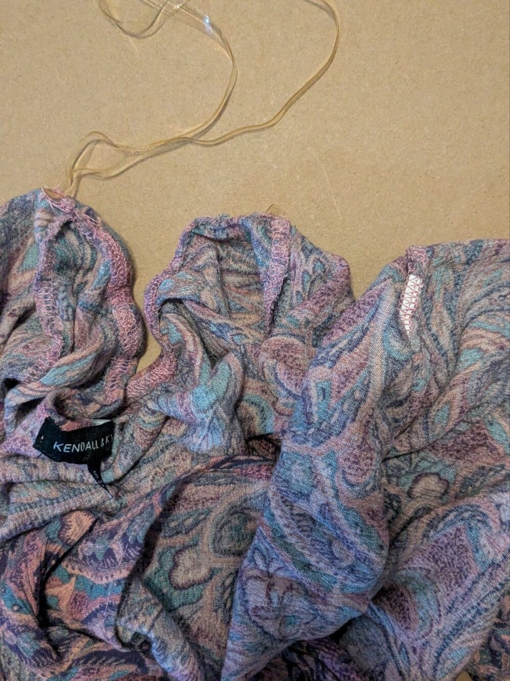 KENDALL & KYLIE - SIZE S Paisley Halter Tank Top - Picture 10 of 13